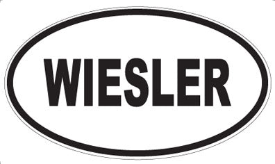 WIESLER - Oval Sticker