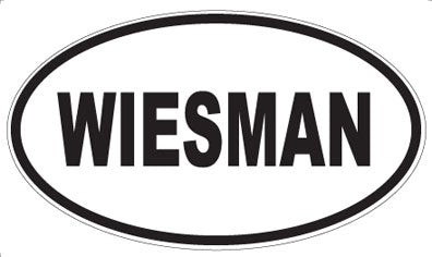 WIESMAN - Oval Sticker