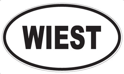 WIEST - Oval Sticker