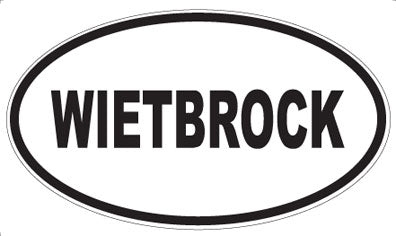 WIETBROCK - Oval Sticker