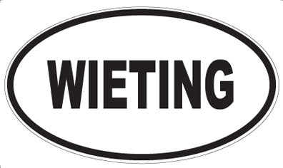WIETING - Oval Sticker