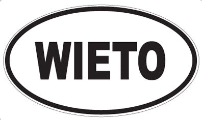 WIETO - Oval Sticker