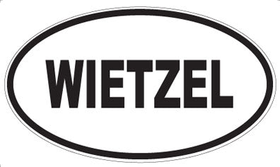WIETZEL - Oval Sticker