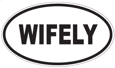WIFELY - Oval Sticker