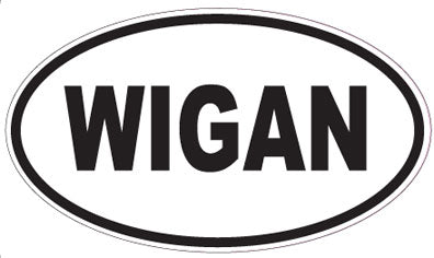 WIGAN - Oval Sticker