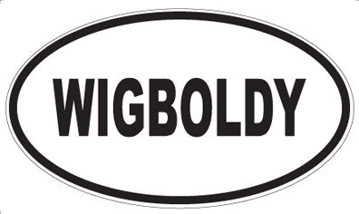 WIGBOLDY - Oval Sticker