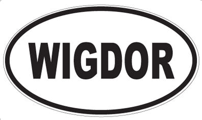 WIGDOR - Oval Sticker