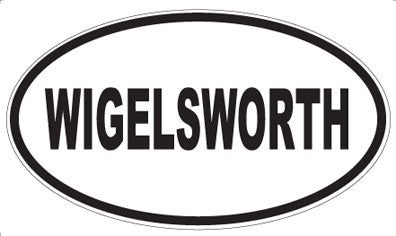 WIGELSWORTH - Oval Sticker