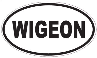 WIGEON - Oval Sticker