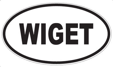 WIGET - Oval Sticker