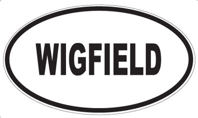 WIGFIELD - Oval Sticker