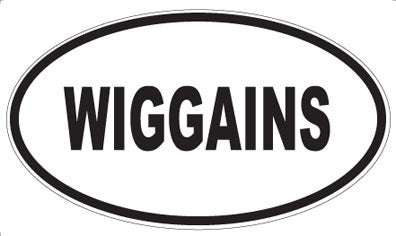 WIGGAINS - Oval Sticker
