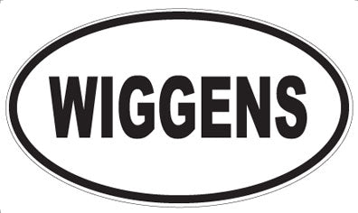 WIGGENS - Oval Sticker