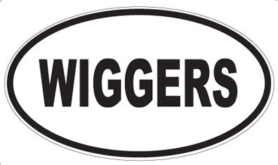 WIGGERS - Oval Sticker