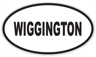 WIGGINGTON - Oval Sticker