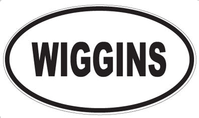 WIGGINS - Oval Sticker