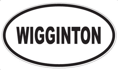 WIGGINTON - Oval Sticker