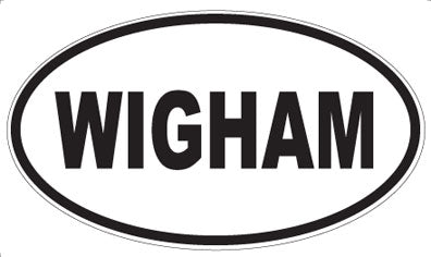 WIGHAM - Oval Sticker