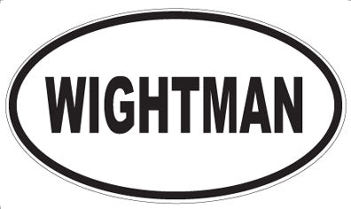 WIGHTMAN - Oval Sticker