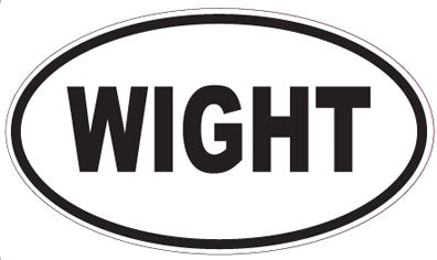WIGHT - Oval Magnet