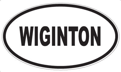 WIGINTON - Oval Sticker