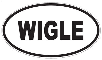 WIGLE - Oval Sticker