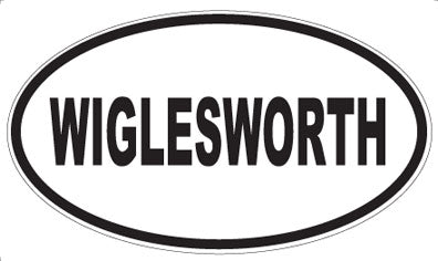 WIGLESWORTH - Oval Sticker