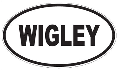WIGLEY - Oval Sticker