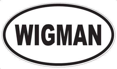 WIGMAN - Oval Sticker