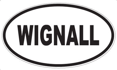 WIGNALL - Oval Sticker