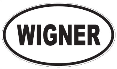 WIGNER - Oval Sticker