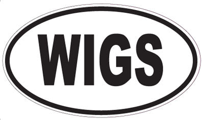 WIGS - Oval Sticker