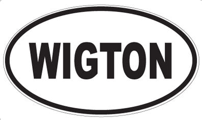 WIGTON - Oval Sticker