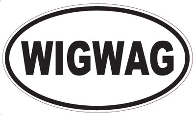WIGWAG - Oval Sticker