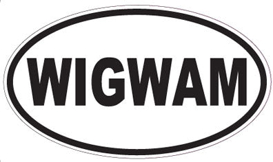 WIGWAM - Oval Sticker