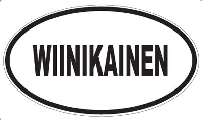 WIINIKAINEN - Oval Sticker
