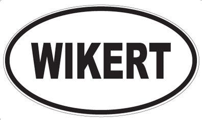 WIKERT - Oval Sticker