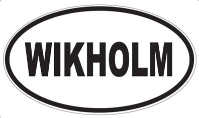 WIKHOLM - Oval Sticker