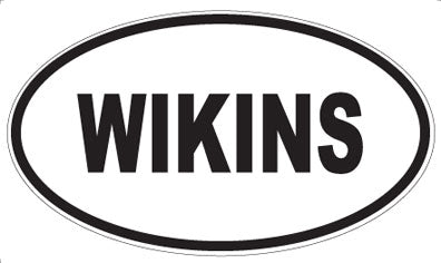 WIKINS - Oval Sticker