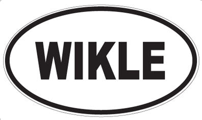WIKLE - Oval Sticker