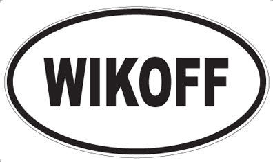 WIKOFF - Oval Sticker