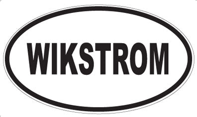 WIKSTROM - Oval Sticker
