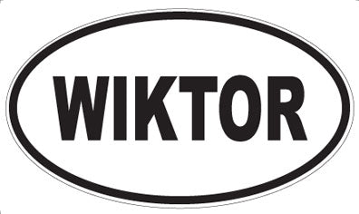 WIKTOR - Oval Sticker