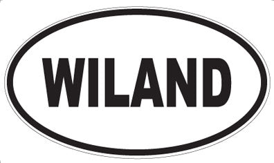 WILAND - Oval Sticker