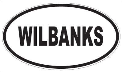 WILBANKS - Oval Sticker