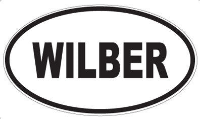 WILBER - Oval Sticker