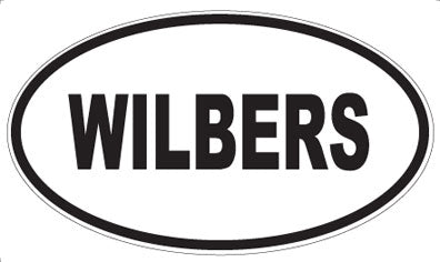 WILBERS - Oval Sticker
