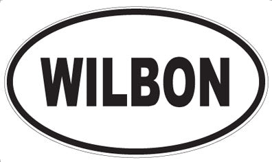 WILBON - Oval Sticker