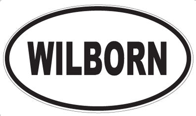 WILBORN - Oval Sticker