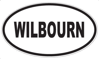 WILBOURN - Oval Sticker